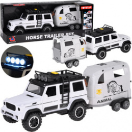 Off-road vehicle with an opening trailer cabin + HORSE Light and sound ZA5912 universal
