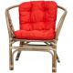 Aga Rattan set BAHAMA Grey Red
