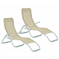 Aga 2x Garden Lounger SIESTA Beige