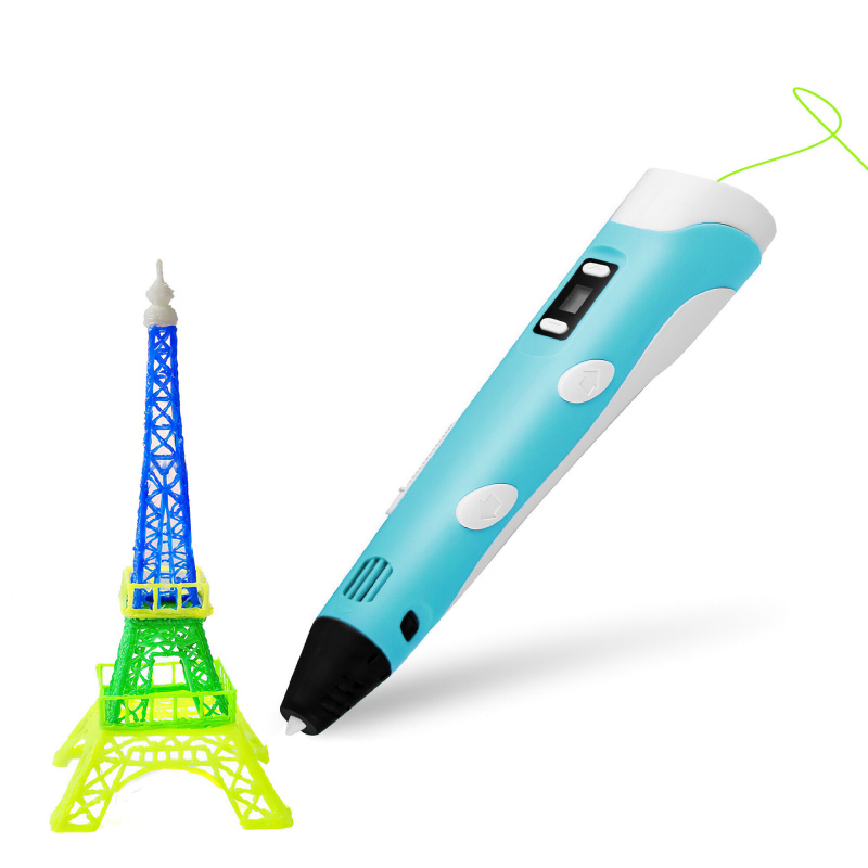 Aga 3D Pen with LCD Display Blue