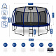 Aga SPORT EXCLUSIVE Trampoline 500 cm Dark Blue + Safety Net + Ladder