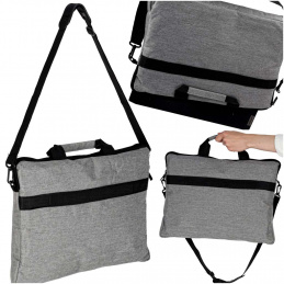 15.6-inch laptop bag case with strap briefcase for women and men, dark gray