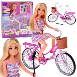 Anlily Tourist Doll on a Bicycle + Phone and Movable Selfie Stick ZA5698 Universal