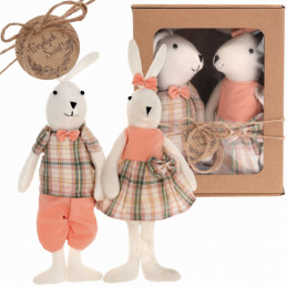 A couple of Easter bunnies in decorative packaging