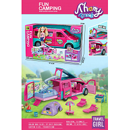 Caravan Toy Car + Doll and Accessories