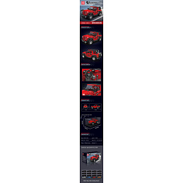 Red Car Building Blocks Set 453pcs.