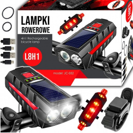 L8H1 SOLAR BIKE HANDLEBAR LIGHT + REAR