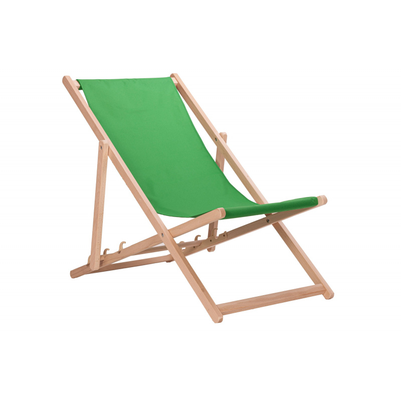 Aga Wooden Folding Deck Chair Green