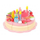 Wooden birthday cake