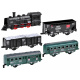 Electric train locomotive with wagons RC0448