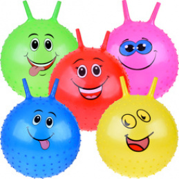 Smiley Hopper Ball 55 cm for Gymnastics Exercise Fun ZA5972 Universal