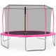 Aga SPORT FIT Trampoline 430 cm Pink + inner protective net