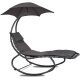 Linder Exclusiv Garden Lounger with Parasol Grey