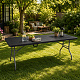 Aga Garden Folding Table 240x74x74 cm Black