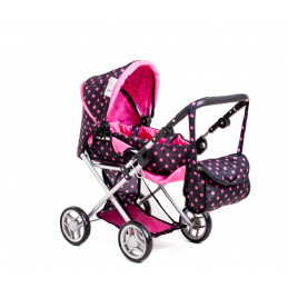 Doris Stroller for dolls 9333 Hot Pink