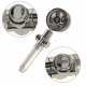 Aga Hand Shower with Turbine and Hose Silver