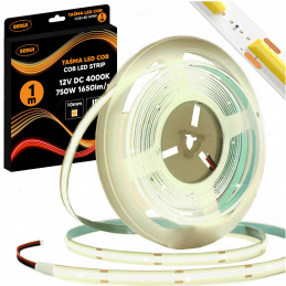 LED Strip COB Neon 12V - 528D - 15W/m - IP20 - 1650lm - 1m - neutral color