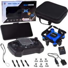 Flying Remote-Controlled Mini Drone - Foldable Model with RC0656 Universal Controller