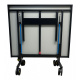 Large black ping pong table
