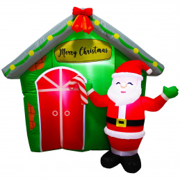 E27H INFLATABLE ILLUMINATED SANTA CLAUS HOUSE