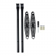 Aga Trampoline ladder 180 - 250 cm Black