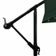 Aga Garden Parasol 300 cm Dark Green with LED Lighting