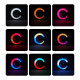 Aga RGB LED Lamp 5-in-1 with Wireless Charger Black
