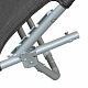 Aga 2x Garden Reclining Lounger with Canopy Grey