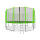 Aga SPORT PRO Trampoline 460 cm Light Green + protective net + ladder + shoe pocket