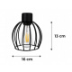 Hanging ceiling light LED wooden beam 3xE27 loft wire ball