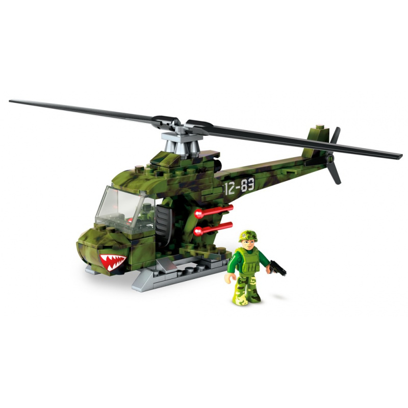 Mega Bloks military helicopter