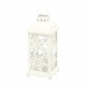 Aga Metal LED Christmas Lantern White