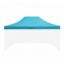 Aga Roof for Sales Stand 3x4.5m Light Blue