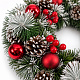 Aga Christmas wreath 36 cm red with pine cones