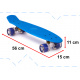 Aga Frisbee skateboard LED wheels blue