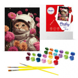 Paint by Numbers Set Cat Expedition KHO6593 40x50 AP0035 Universal