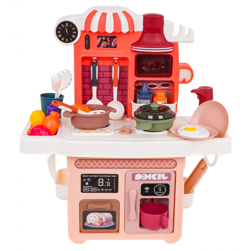 Kitchen with light and sound functions pink