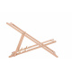Aga Wooden Folding Lounger Black