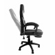 Aga Office chair Black - White with footrest