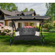 Aga Garden Swing 2in1 GRANDLUX XXL Dark Gray
