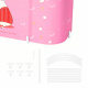Aga Folding Portable Bathtub 115x60x50 cm Pink