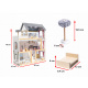 Aga MDF Dollhouse with furniture 78cm LED Black