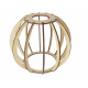 Hanging ceiling LED light wooden beam 2xE27 Wooden Ball Chandelier