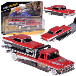 Maisto Licensed Metal Cars Chevrolet Flatbed 1957 and Bel Air ZA5864 universal