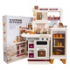 MEGA Kitchen with light, sound, and steam functions + accessories Beige