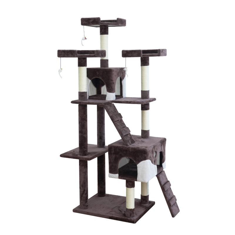 Aga Cat Scratcher 170 cm Brown and White