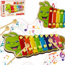 Aga Colourful wooden Xylophone for children Caterpillar