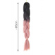 Hair Canel synthetic braids Ombre black and pink ISO