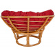 Aga Rattan armchair PAPASAN Dark Red