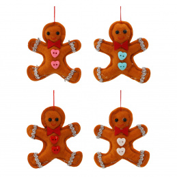 Aga Christmas Ornament Set 4 pcs Gingerbread